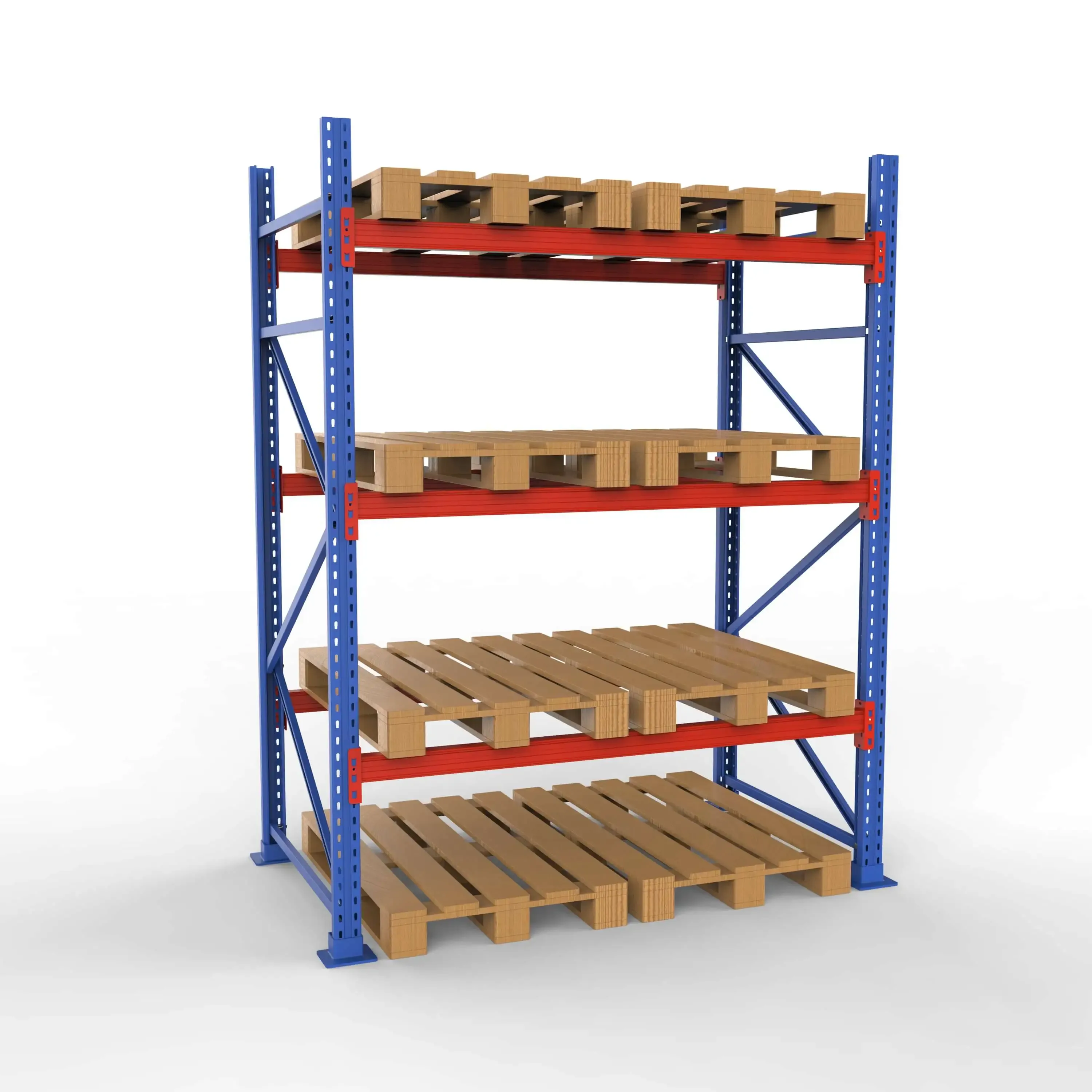 Komplet Pallereol - 1 Fag 3 Lag - 180cm Vanger - H�jde: 250cm