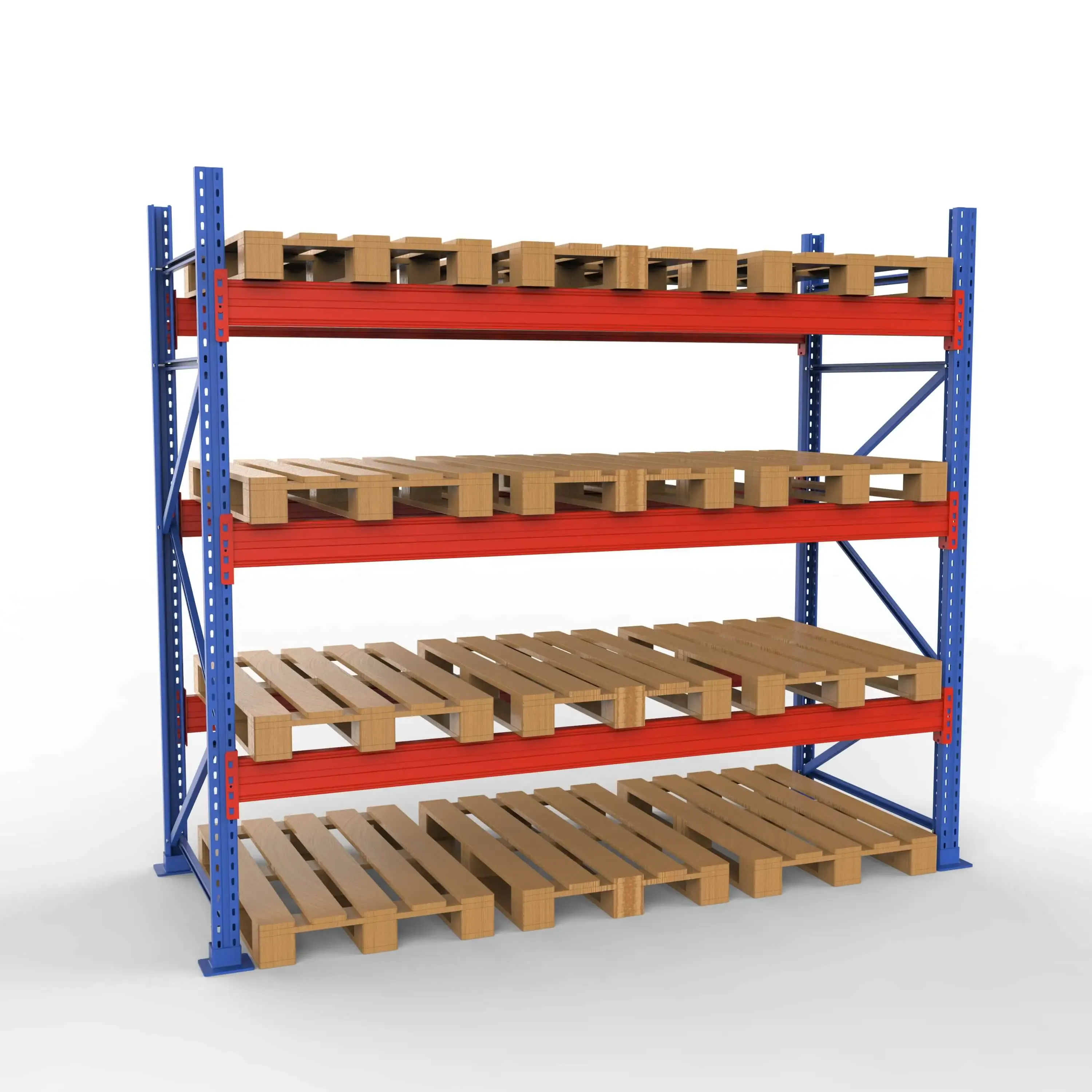 Komplet Pallereol - 1 Fag 3 Lag - 270cm Vanger - H�jde: 250cm