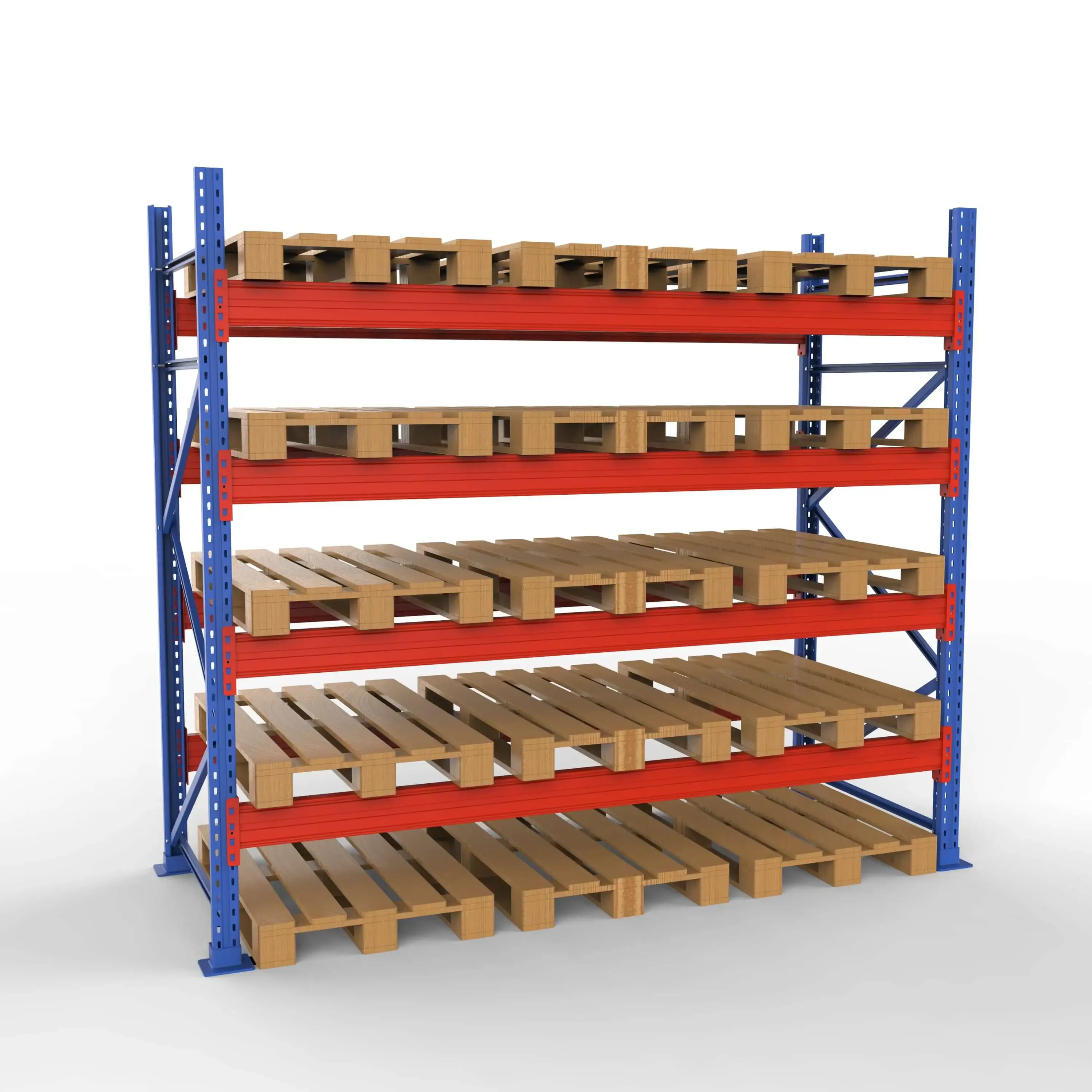 Komplet Pallereol - 1 Fag 4 Lag - 270cm Vanger - H�jde: 250cm