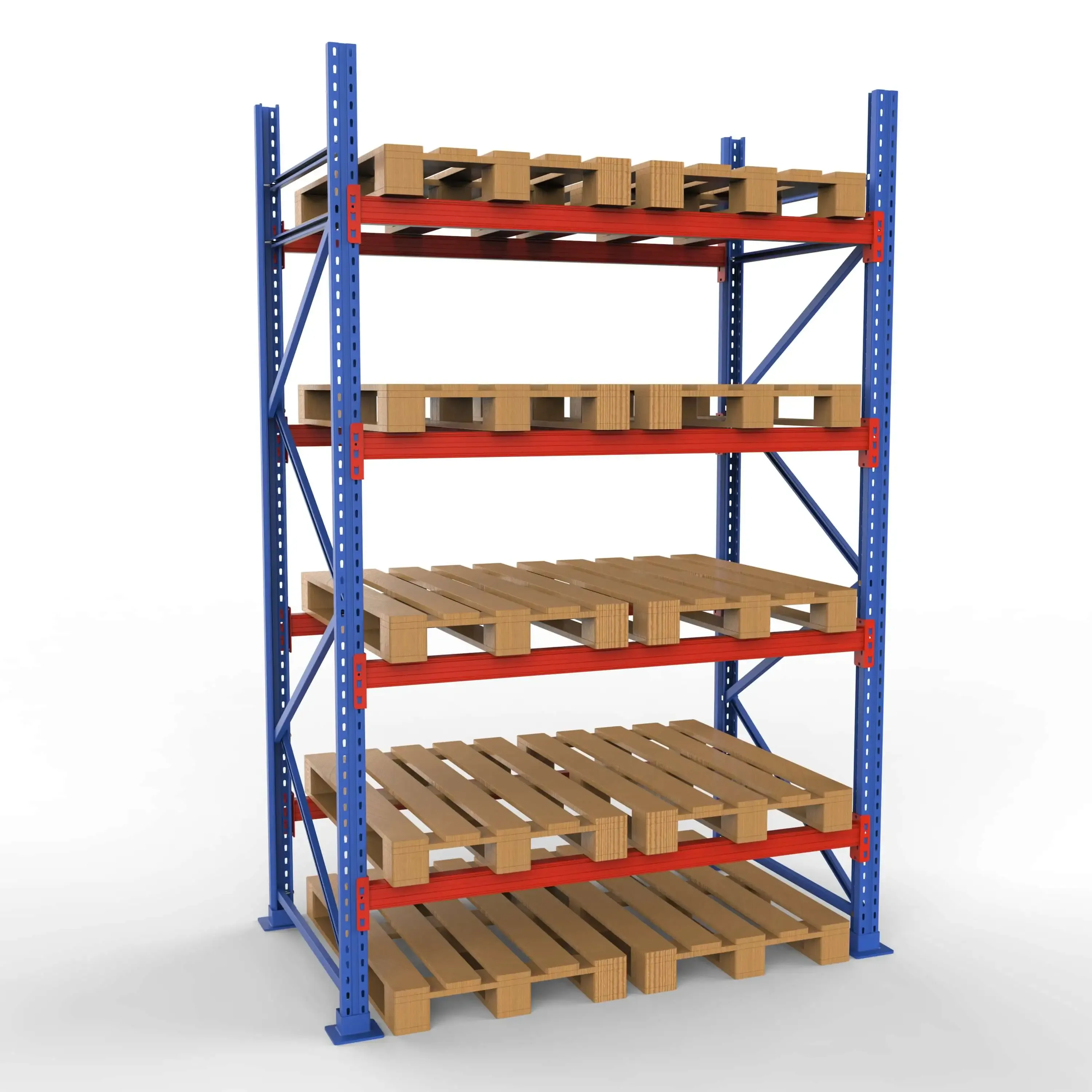 Komplet Pallereol - 1 Fag 4 Lag - 180cm Vanger - H�jde: 300cm