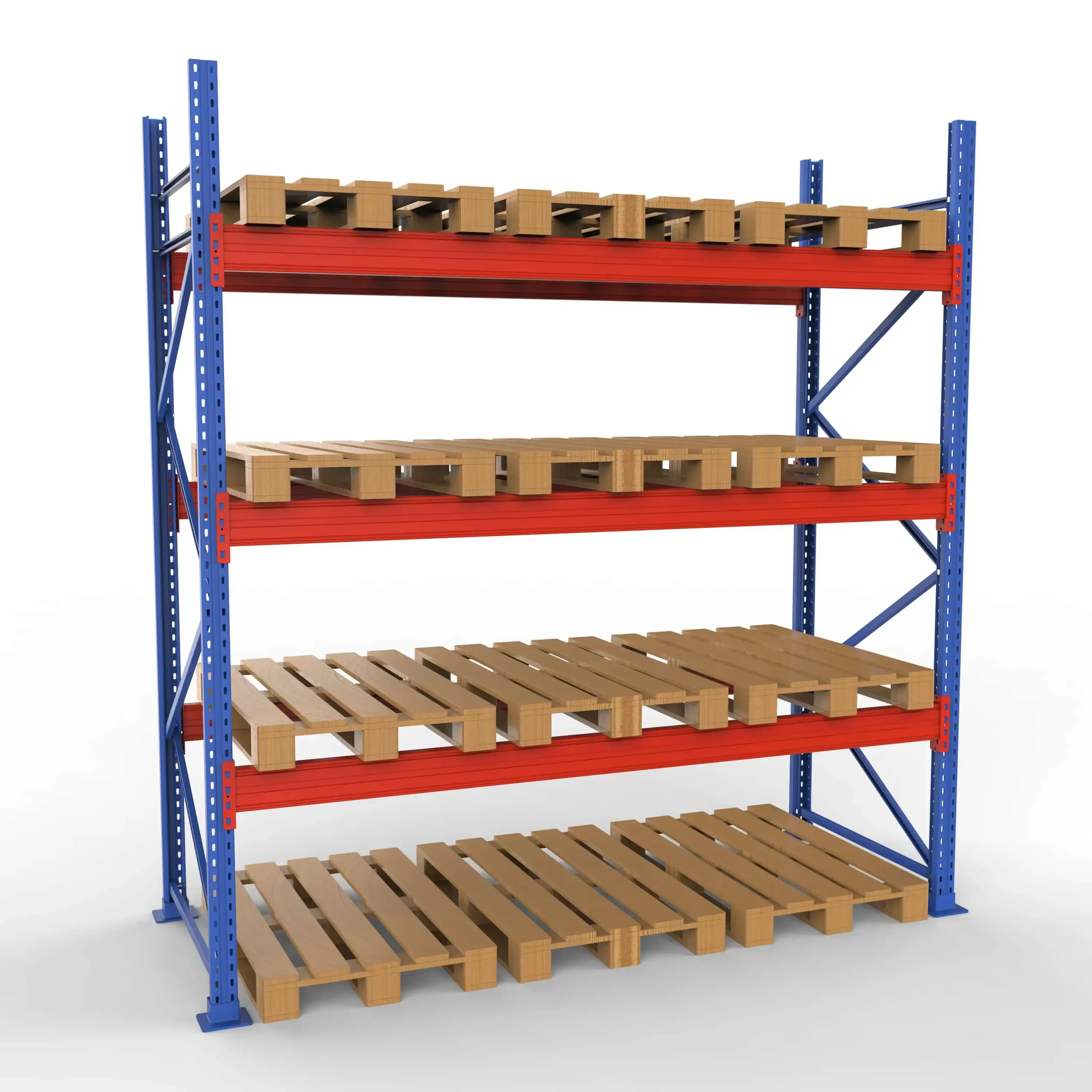 Komplet Pallereol - 1 Fag 3 Lag - 270cm Vanger - H�jde: 300cm