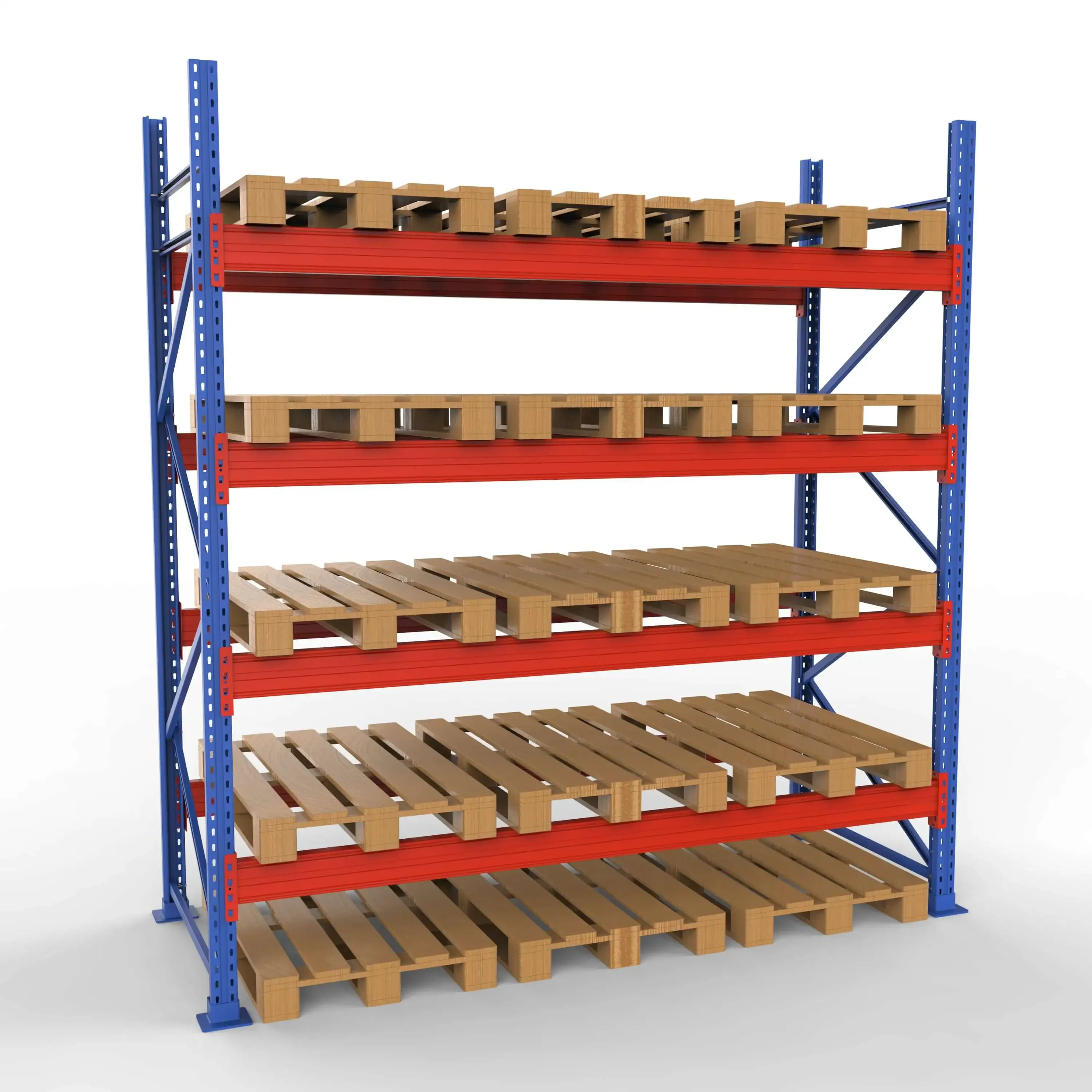 Komplet Pallereol - 1 Fag 4 Lag - 270cm Vanger - H�jde: 300cm