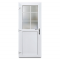 Ytterdörrar PVC  - ½ glas med invändiga spröjs 100 x 180