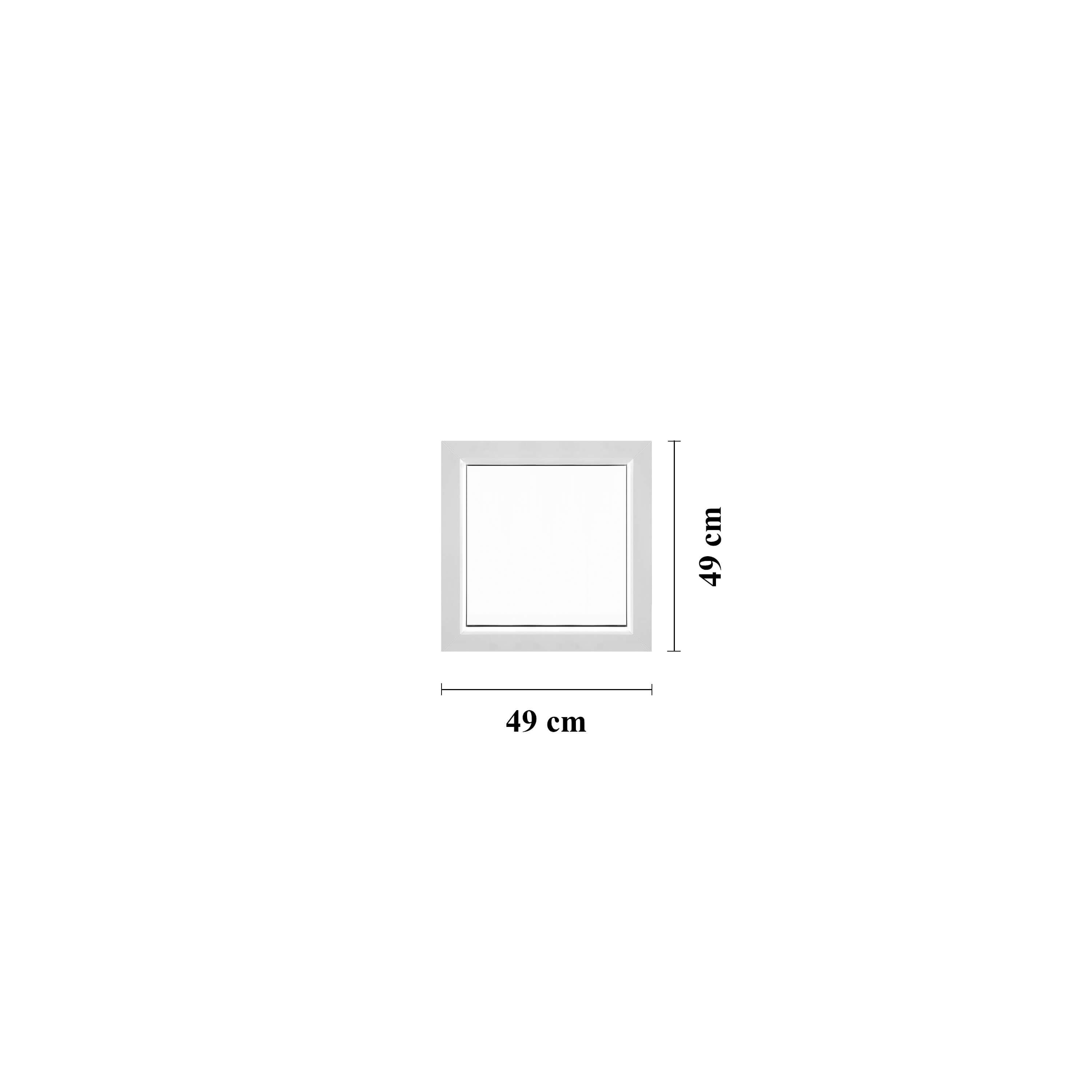 Fast fönster PVC 49 x 49 cm