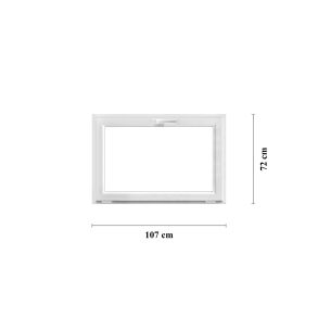 Bottenh&auml;ngt f&ouml;nster PVC  107 x 72 cm