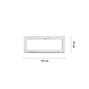 Bottenh&auml;ngt f&ouml;nster PVC  119 x 49 cm