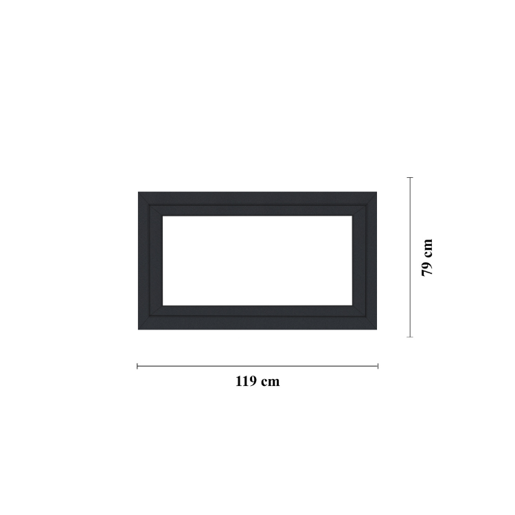 Bottenhngt fnster.  Antracit PVC 119 x 79  