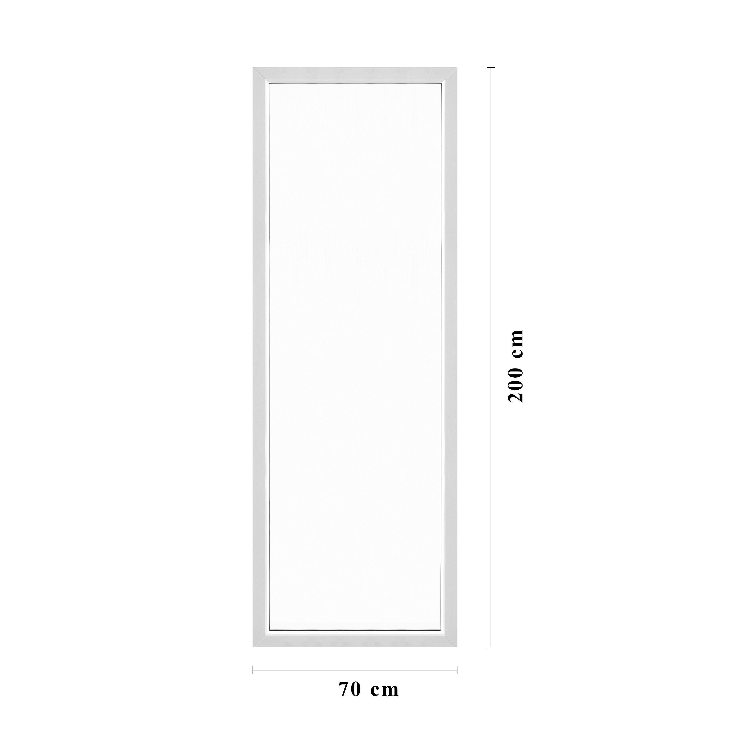 Glasparti. Fast fönster PVC 70 x 200 cm