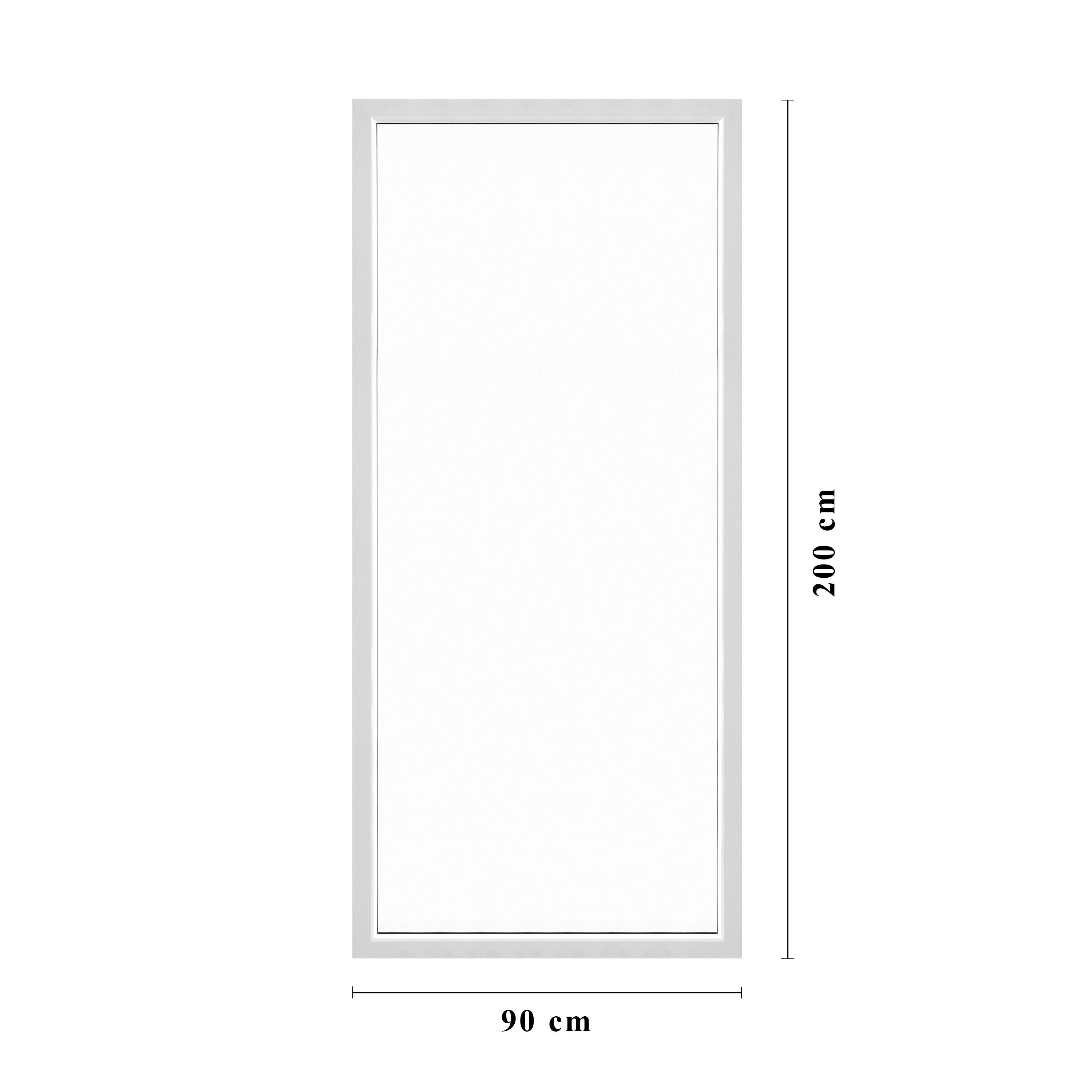 Glasparti. Fast fönster PVC 90 x 200 cm