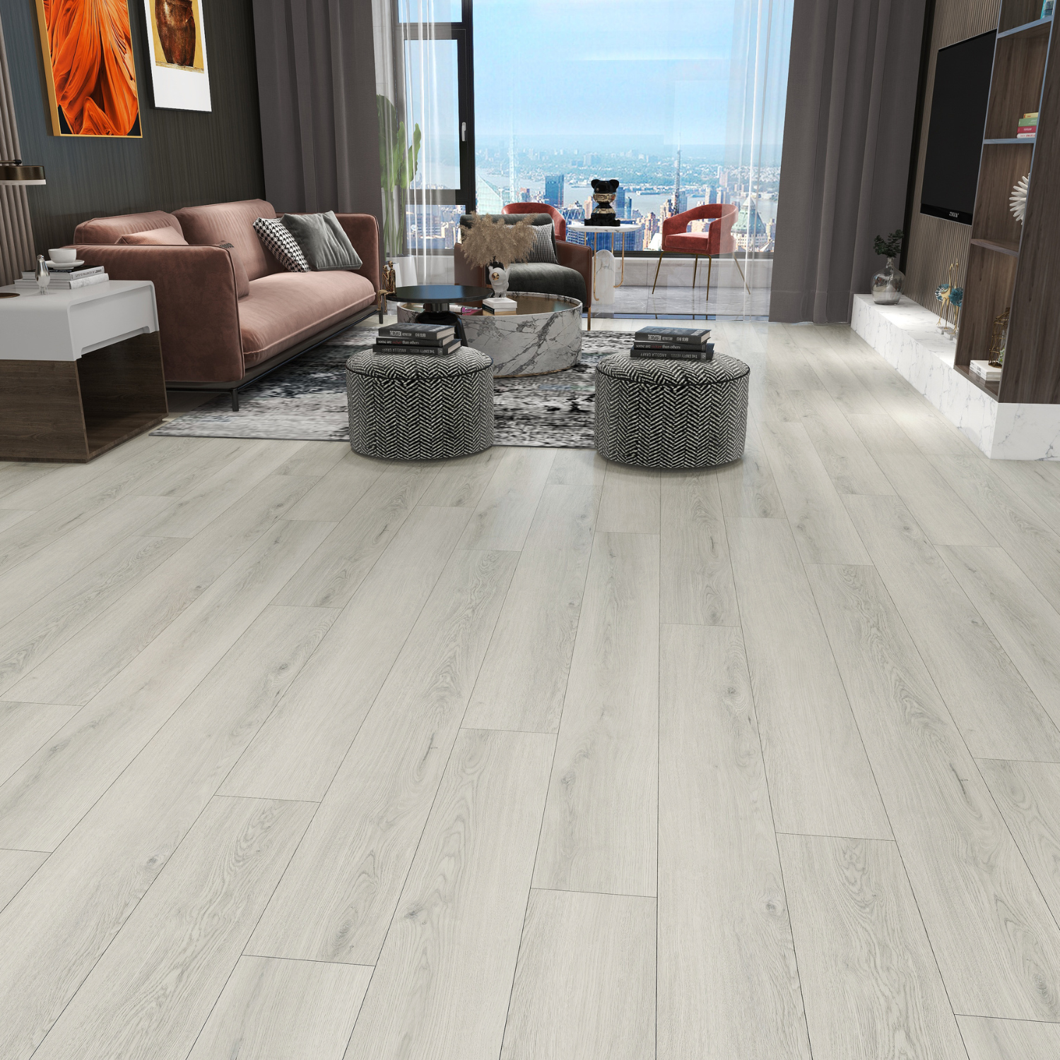 Vinyl Klikgulv | 150cm | Nordic Light Oak | V-Fuge