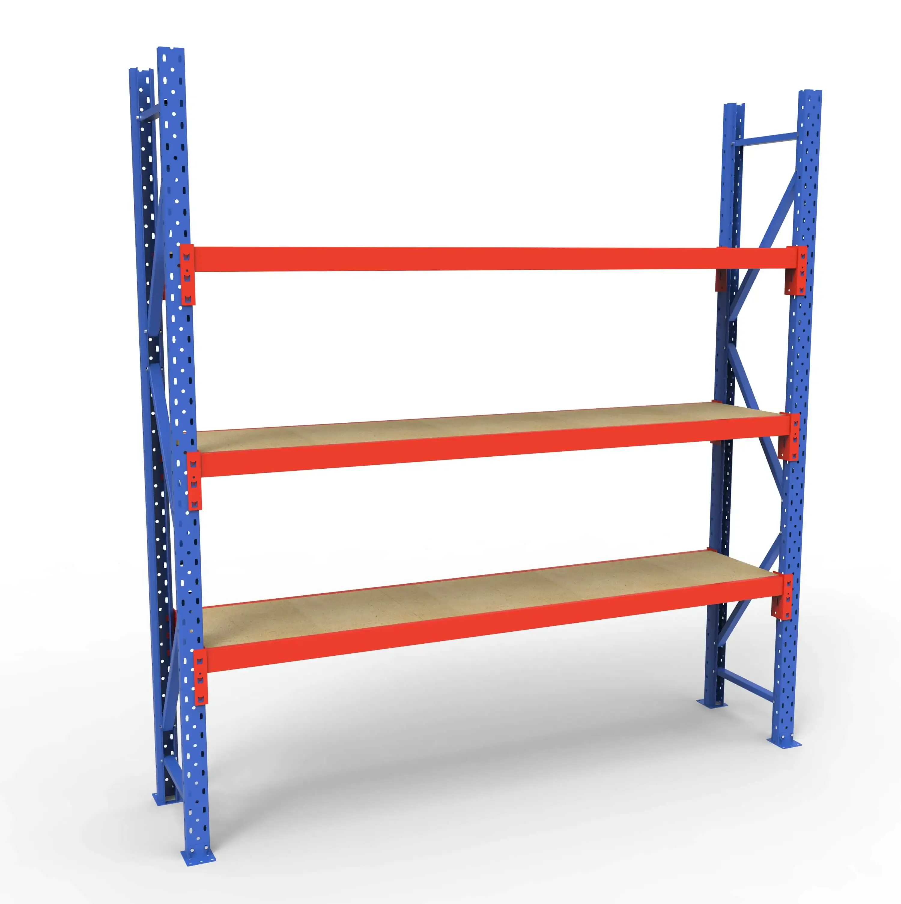 Komplet Lagerreol | 1 Fag | 3 Lag | 180cm Vanger | H�jde: 200cm | Dybde: 40cm