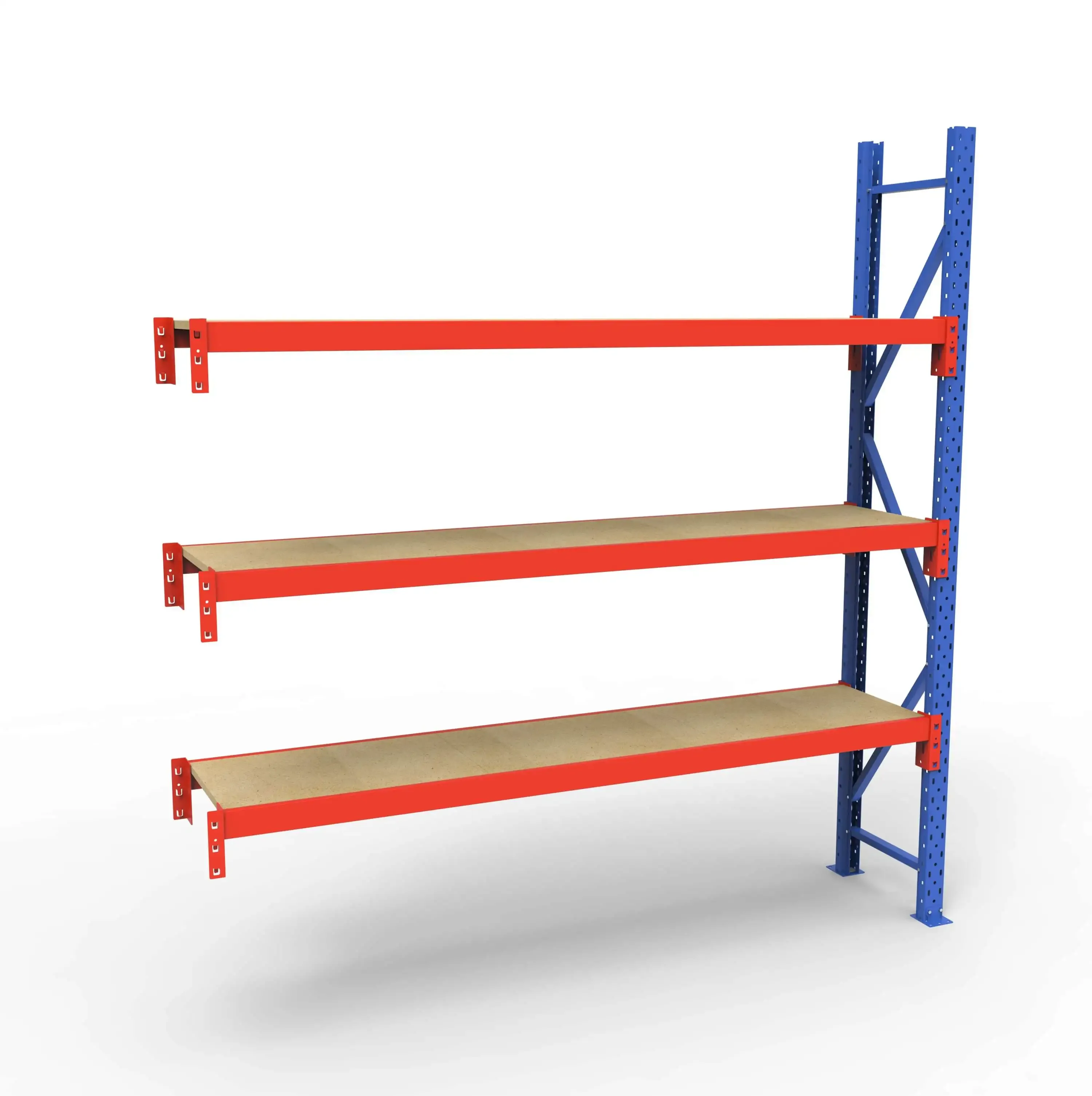 Lagerreol tilbygningsfag | 3 Lag | 180cm Vanger | H�jde: 200cm | Dybde: 40cm