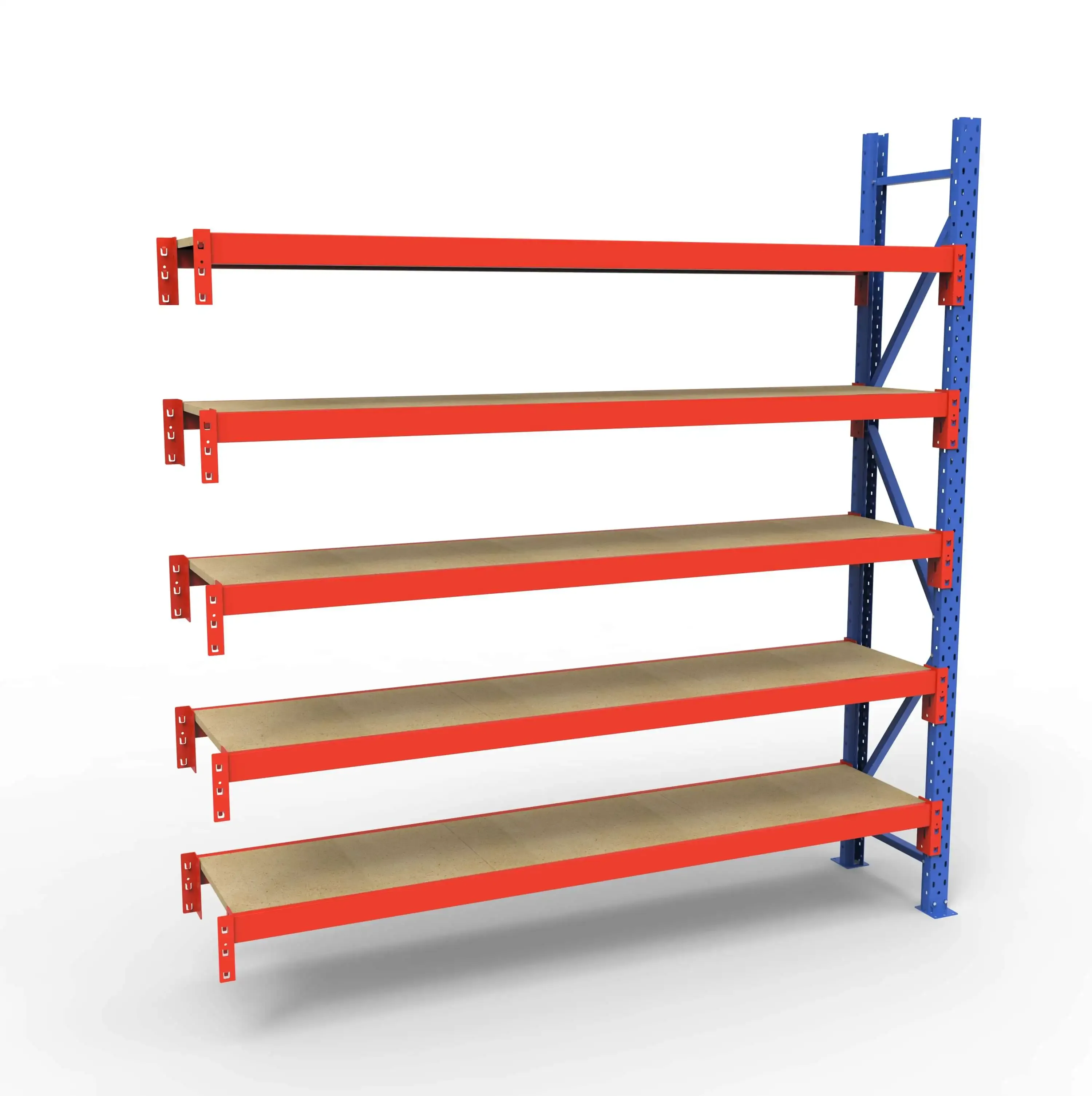 Lagerreol tilbygningsfag | 5 Lag | 180cm Vanger | H�jde: 200cm | Dybde: 40cm