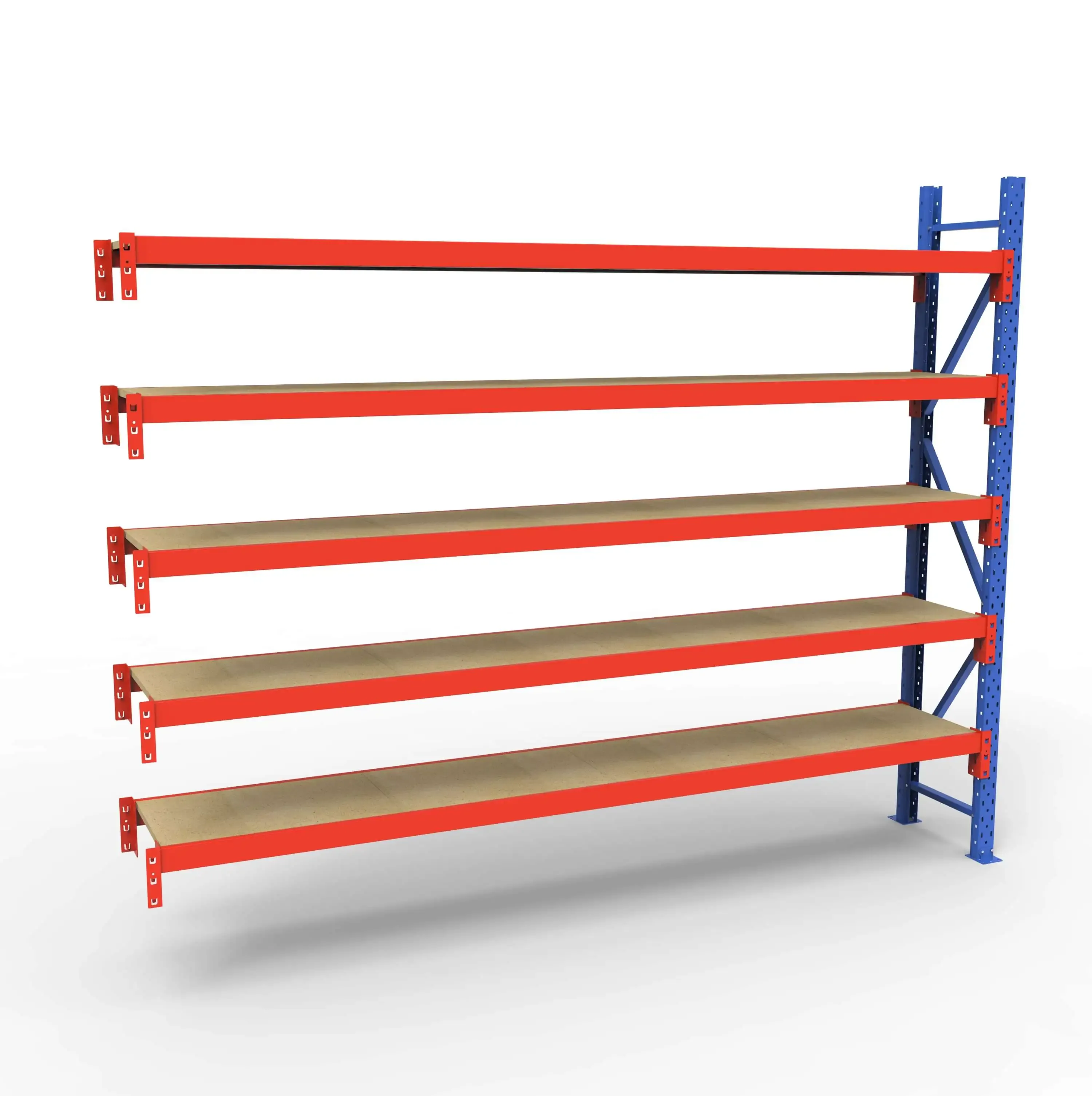 Lagerreol tilbygningsfag | 5 Lag | 240cm Vanger | H�jde: 200cm | Dybde: 40cm