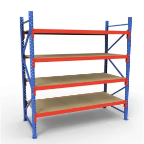Komplet Lagerreol | 1 Fag | 4 Lag | 180cm Vanger | H�jde: 200cm | Dybde: 80cm