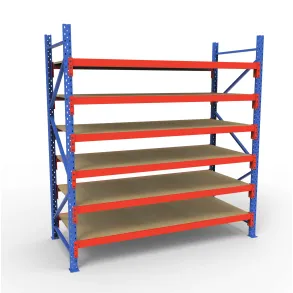 Komplet Lagerreol | 1 Fag | 6 Lag | 180cm Vanger | H�jde: 200cm | Dybde: 80cm