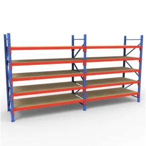 Komplet Lagerreol | 2 Fag | 5 Lag | 180cm Vanger | H�jde: 200cm | Dybde: 80cm