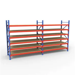 Komplet Lagerreol | 2 Fag | 6 Lag | 180cm Vanger | H�jde: 200cm | Dybde: 80cm