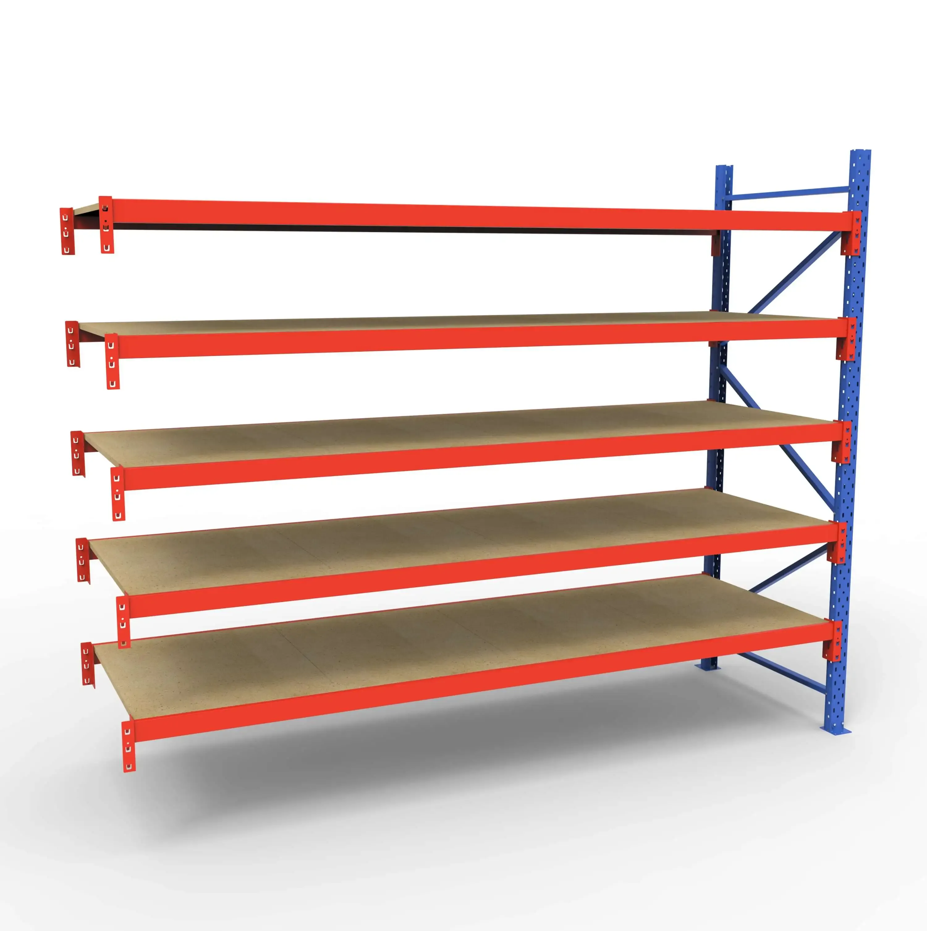 Lagerreol tilbygningsfag | 5 Lag | 240cm Vanger | H�jde: 200cm | Dybde: 80cm