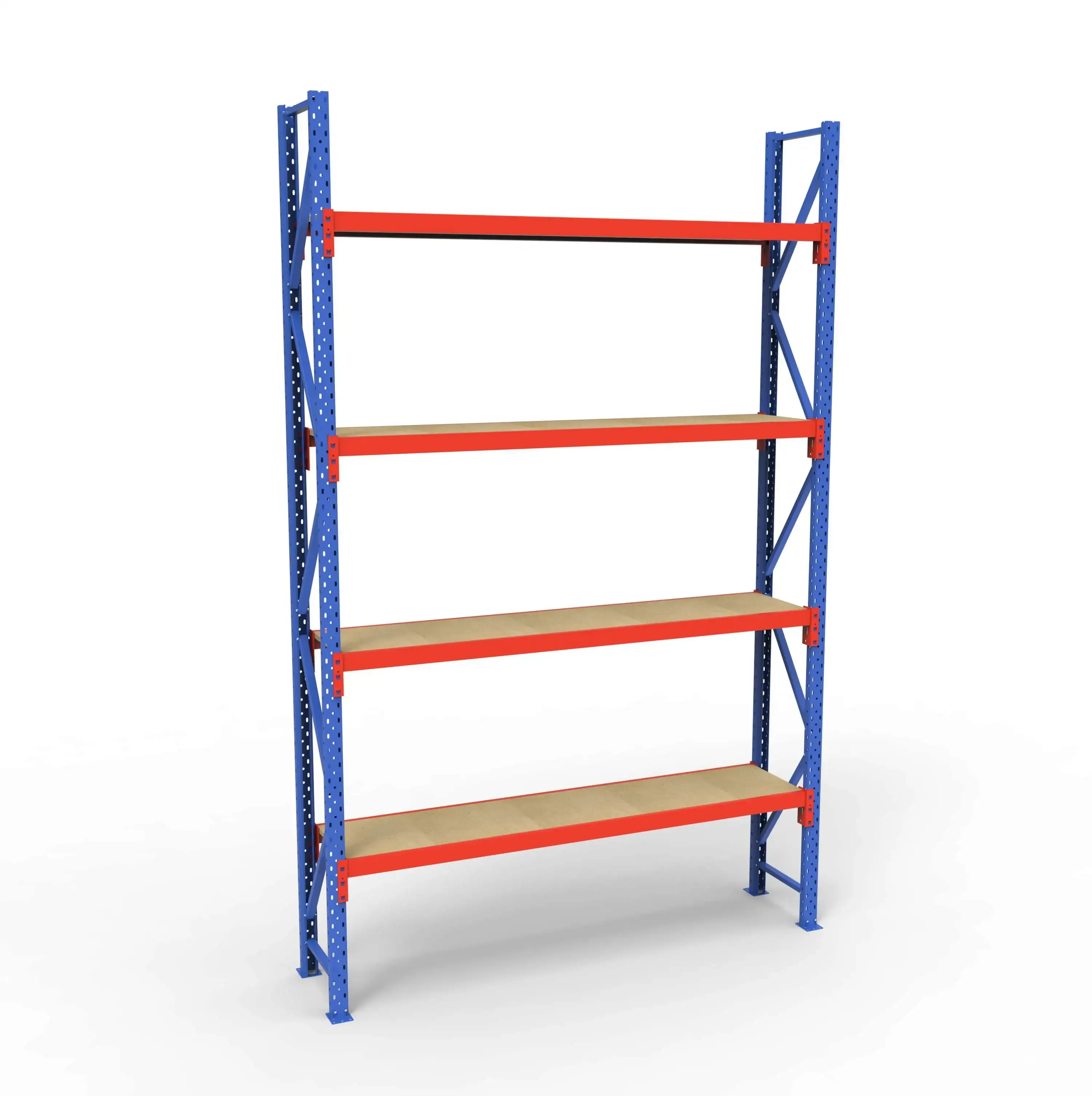 Komplet Lagerreol | 1 Fag | 4 Lag | 180cm Vanger | H�jde: 300cm | Dybde: 40cm