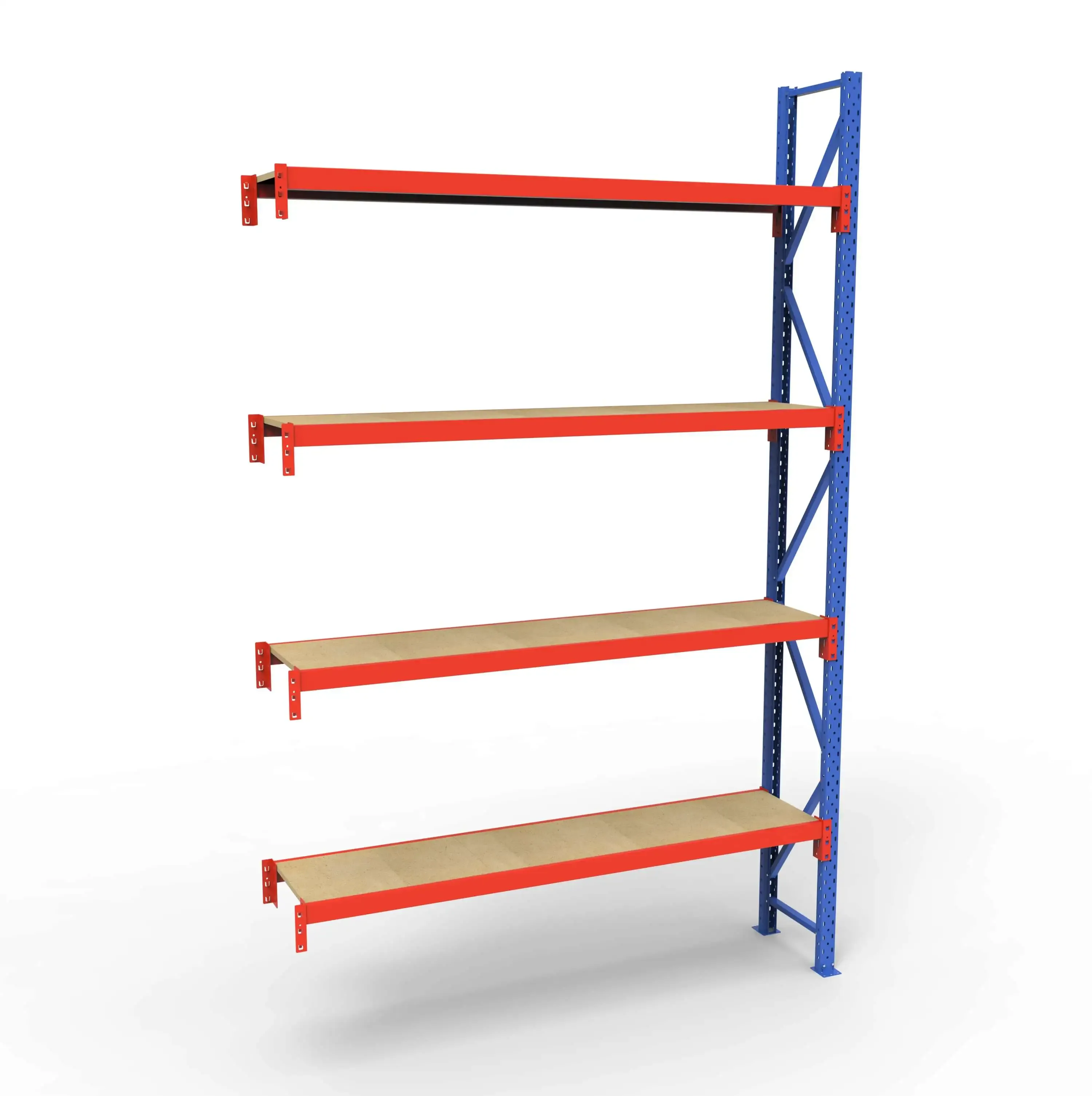 Lagerreol tilbygningsfag | 4 Lag | 180cm Vanger | H�jde: 300cm | Dybde: 40cm