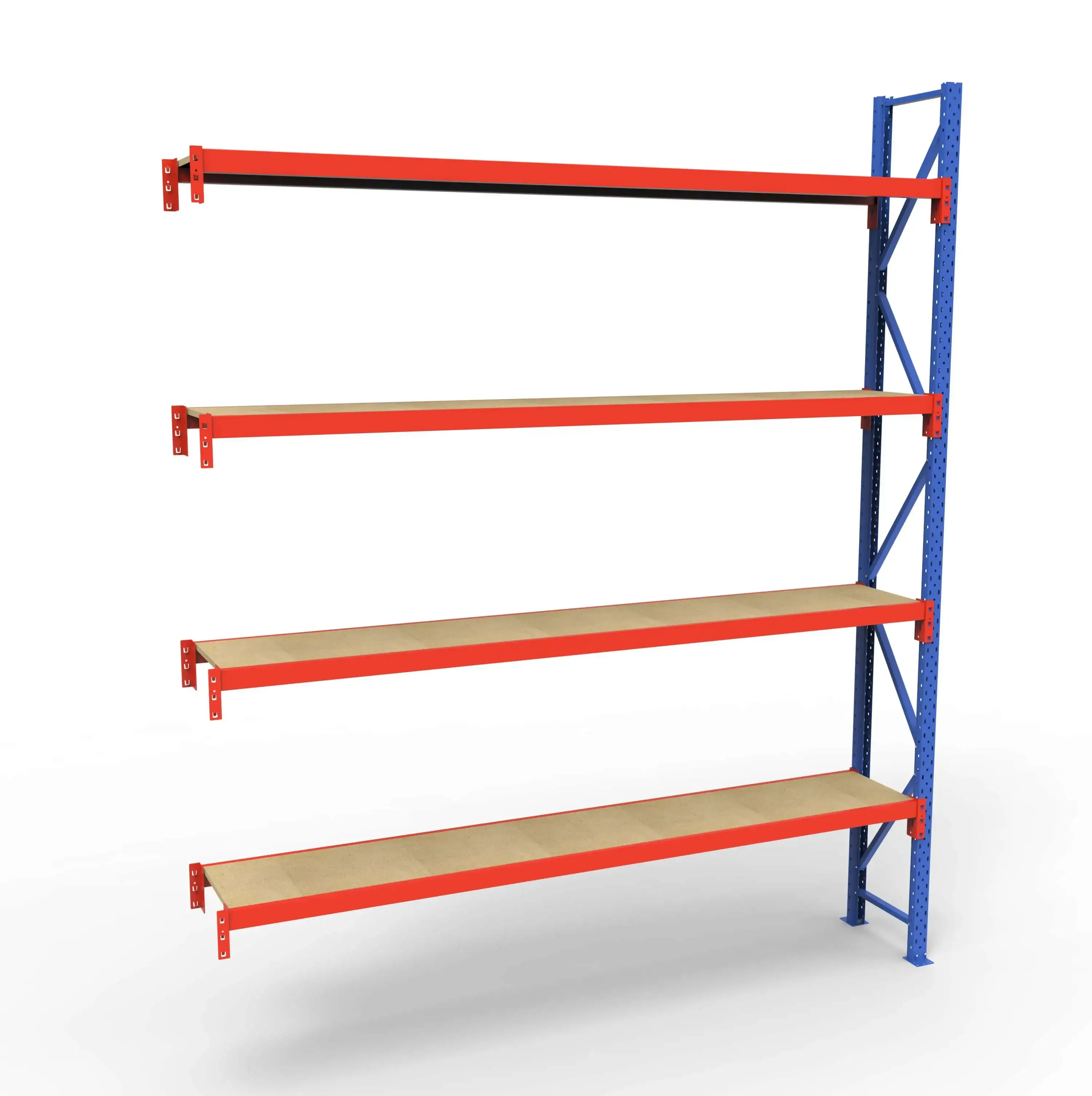 Lagerreol tilbygningsfag | 4 Lag | 240cm Vanger | H�jde: 300cm | Dybde: 40cm
