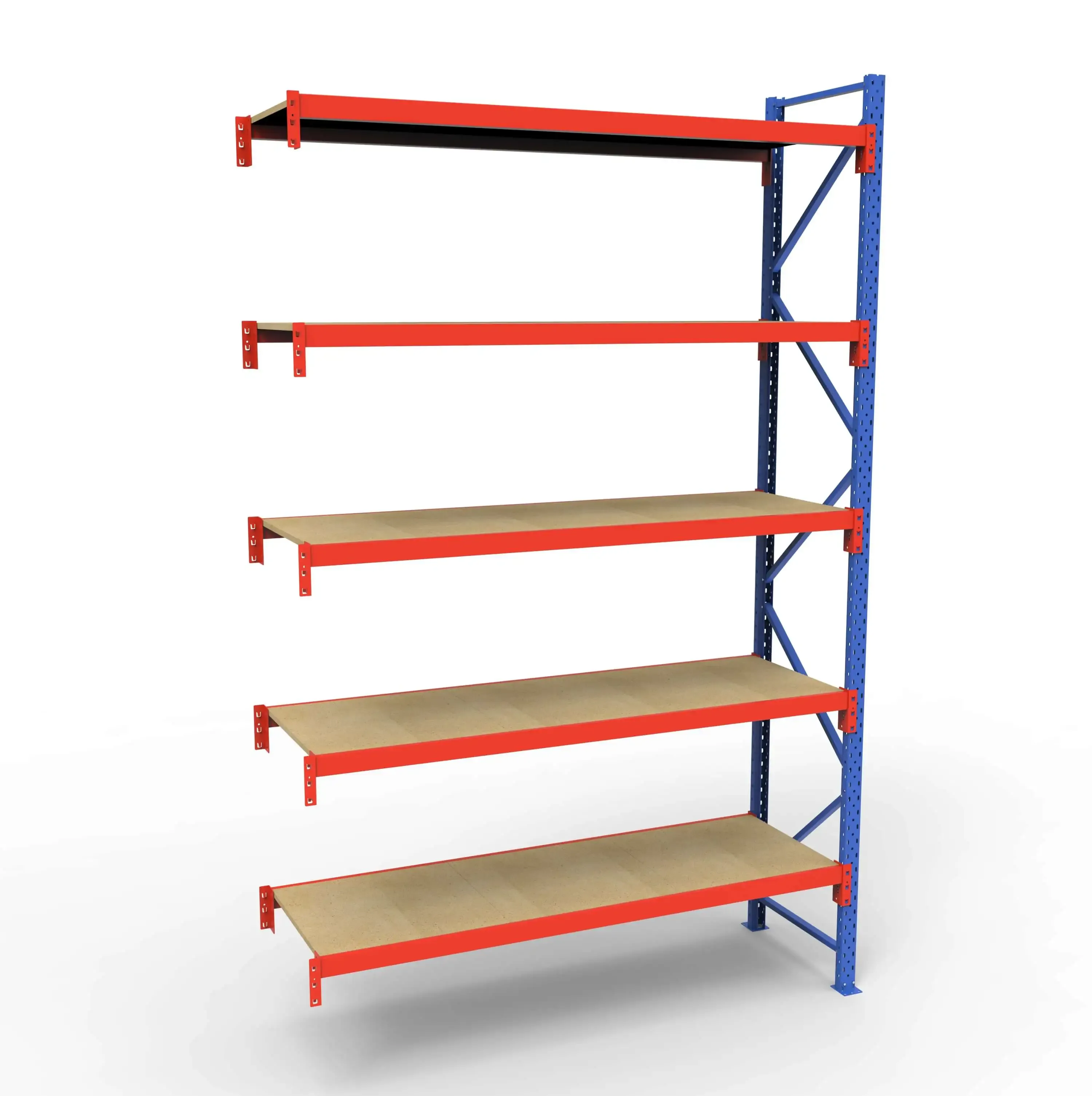 Lagerreol tilbygningsfag | 5 Lag | 180cm Vanger | H�jde: 300cm | Dybde: 40cm