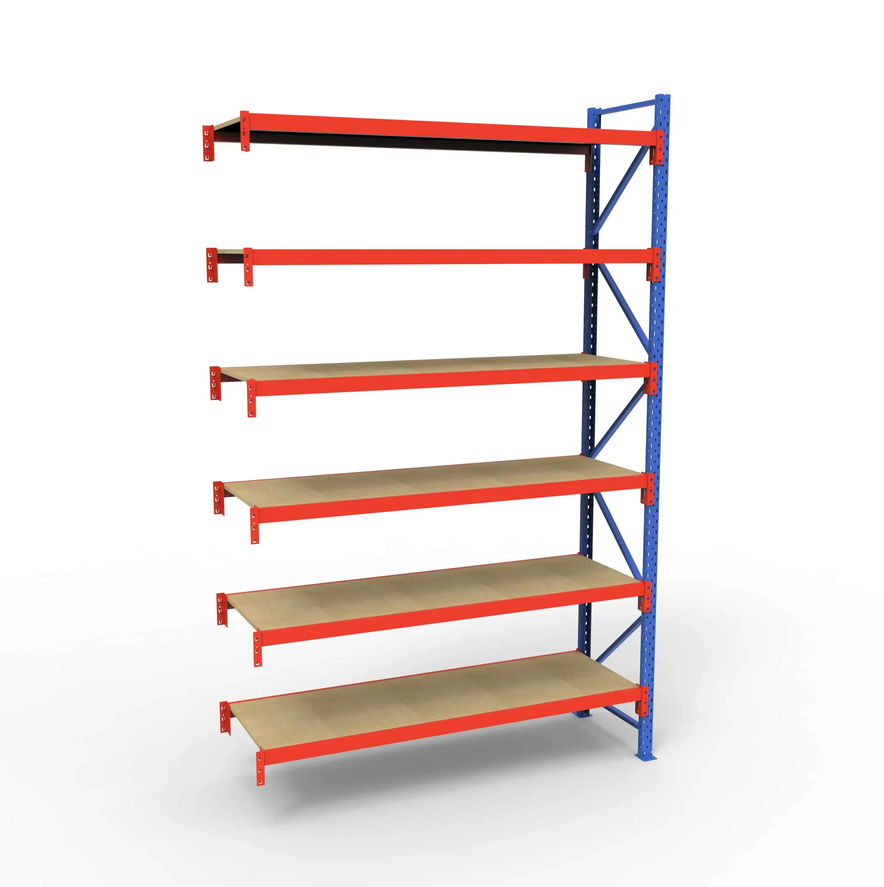 Lagerreol tilbygningsfag | 6 Lag | 180cm Vanger | H�jde: 300cm | Dybde: 40cm
