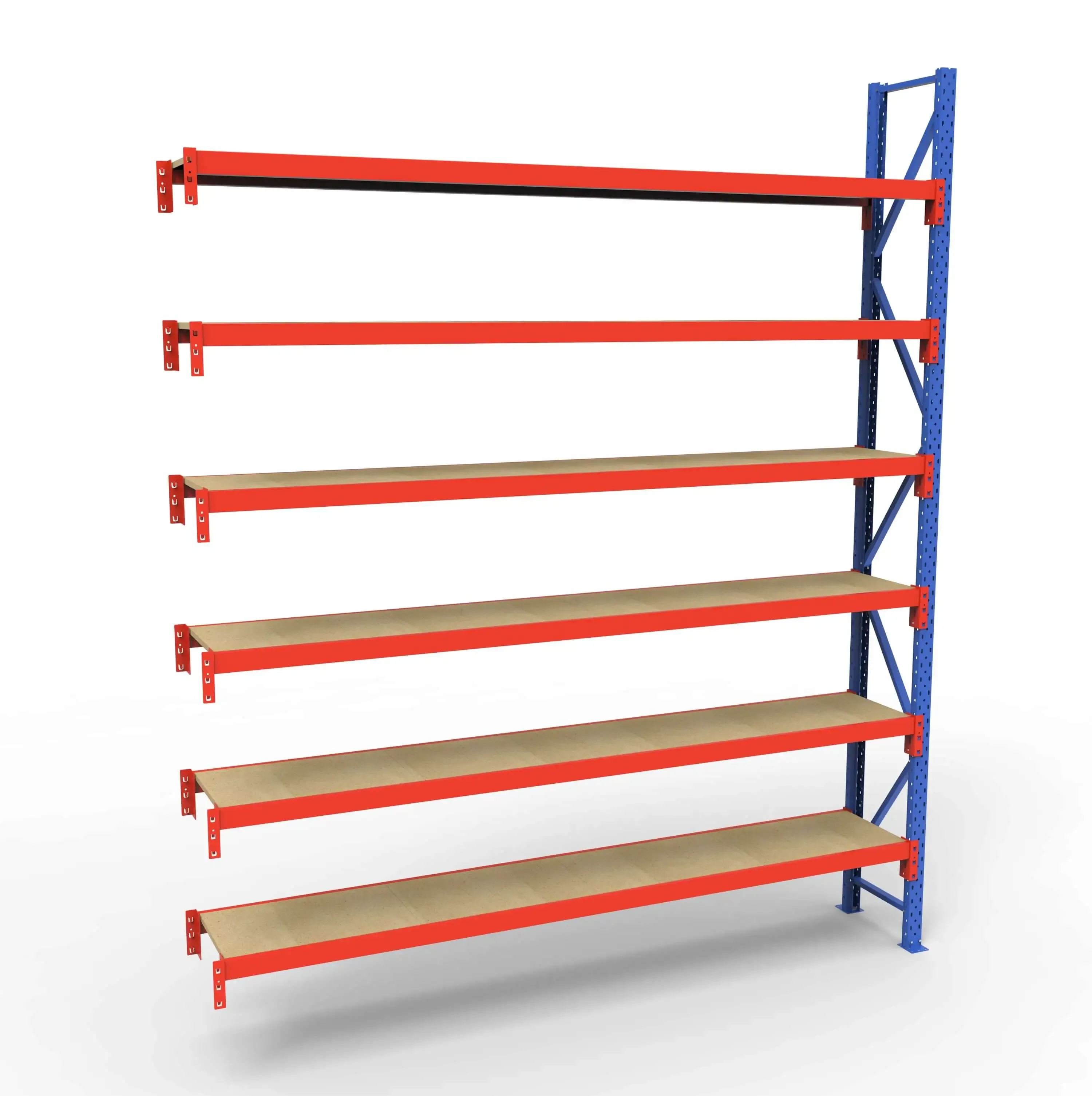 Lagerreol tilbygningsfag | 6 Lag | 240cm Vanger | H�jde: 300cm | Dybde: 40cm