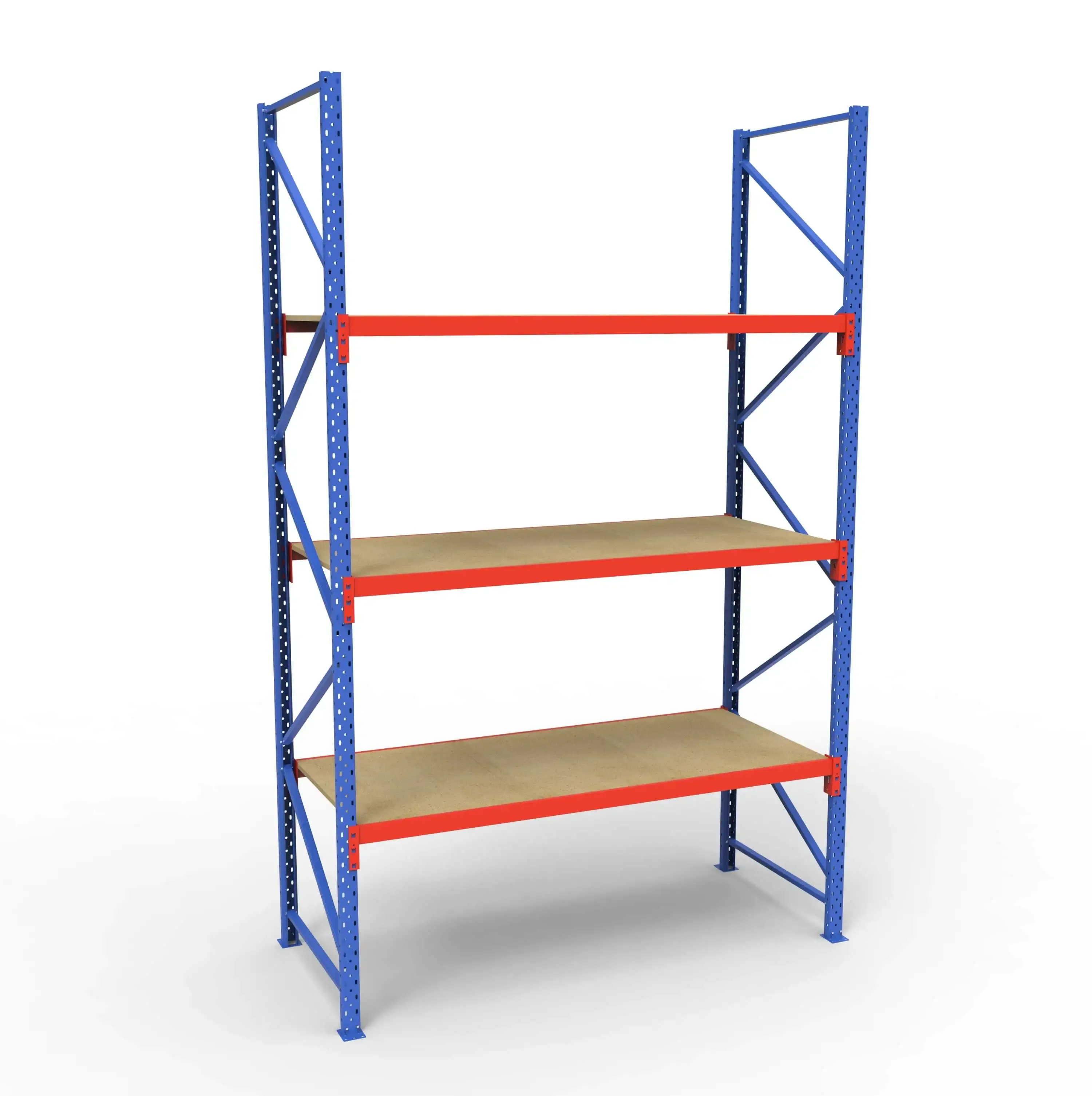 Komplet Lagerreol | 1 Fag | 3 Lag | 180cm Vanger | H�jde: 300cm | Dybde: 80cm
