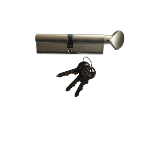 L�scylinder med vridning och 3 nycklar (70mm D&ouml;rr) 55/55