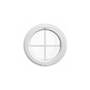 Runt f&ouml;nster Kipp med inv&auml;ndiga spr&ouml;js. Fast PVC �50 cm