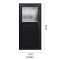 Förrdsdörrar antracit PVC - 1/3 Frostat Glas 110 x 210