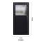 Förrdsdörrar antracit PVC - 1/3 Frostat Glas 88 x 198