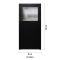 Förrdsdörrar antracit PVC - 1/3 Frostat Glas 90 x 200