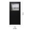 Förrdsdörrar antracit PVC - 1/3 Frostat Glas 95 x 210