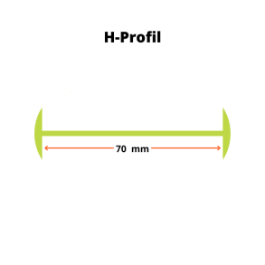 H-Profil - 2.3 Meter
